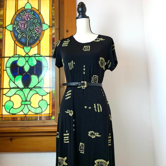 Vintage Cat Nip Fish Midi Dress by "es.se"- Medium (runs small) - Picture 7 of 11